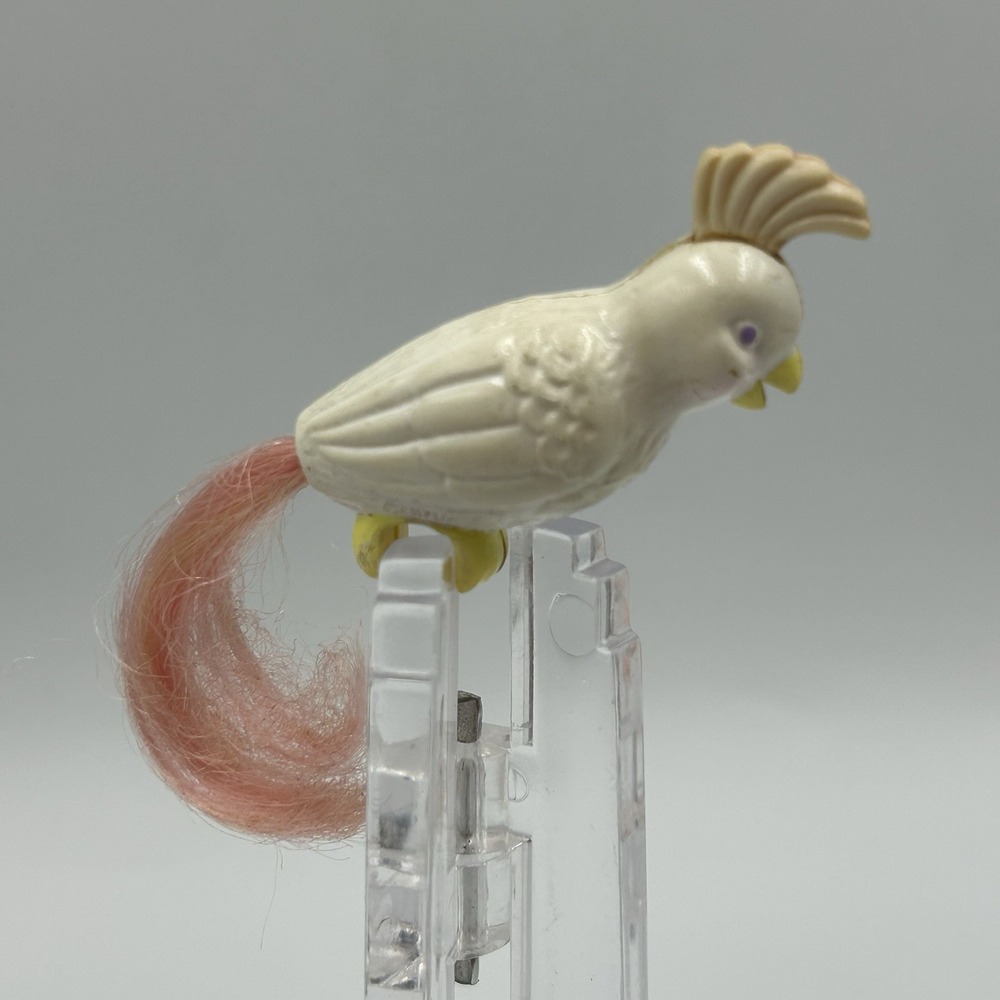 Vintage 90's Mattel Barbie Bird Cage Cockatoo Replacement Cockatiel Bird‎ White